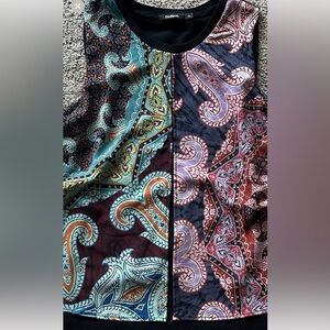 Desigual Designs Paisley Sleeveless Top - Multicolor LIKE NEW